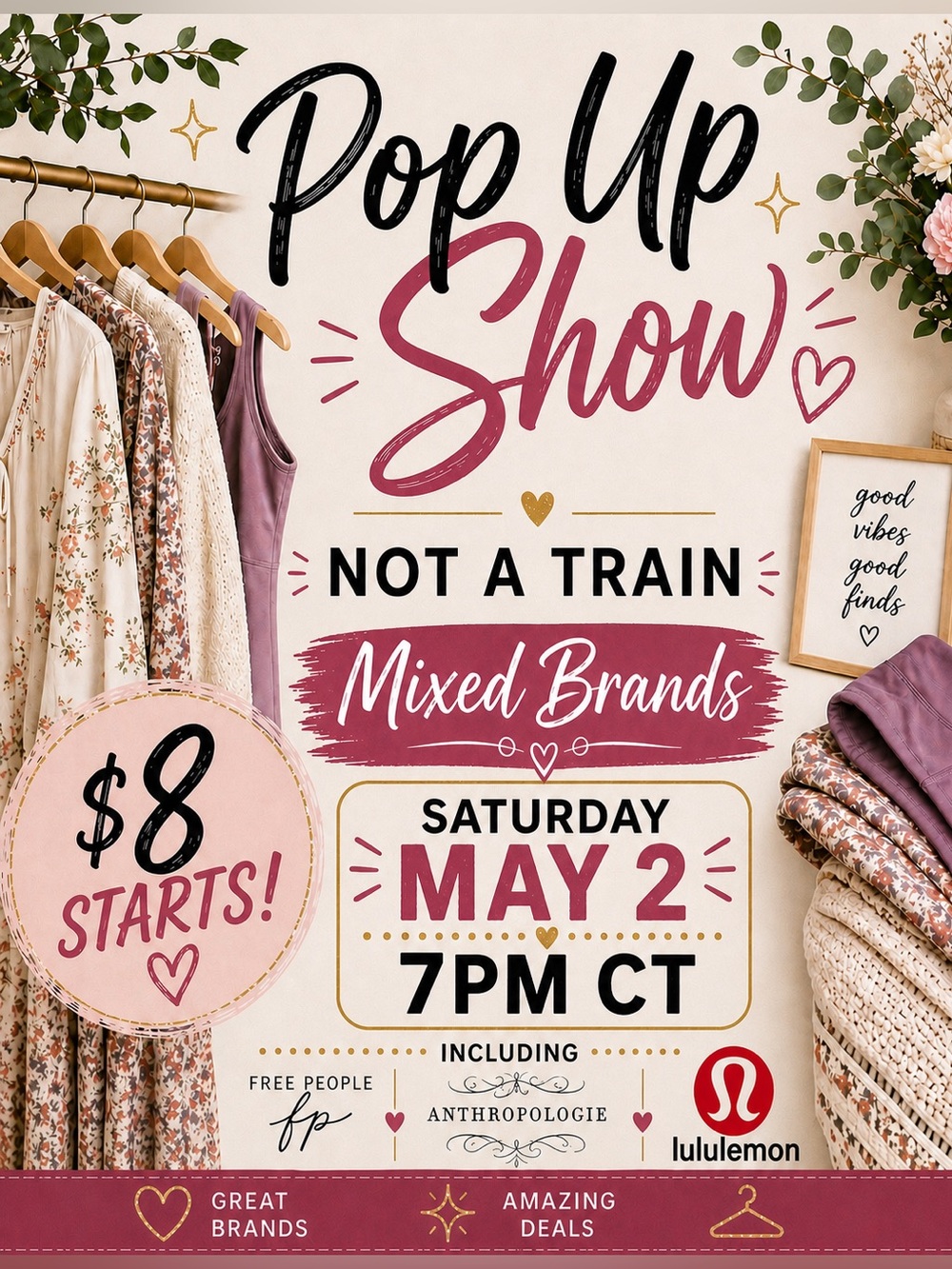 05/02/26 Pop-Up Personal Live Show Unlisted Items